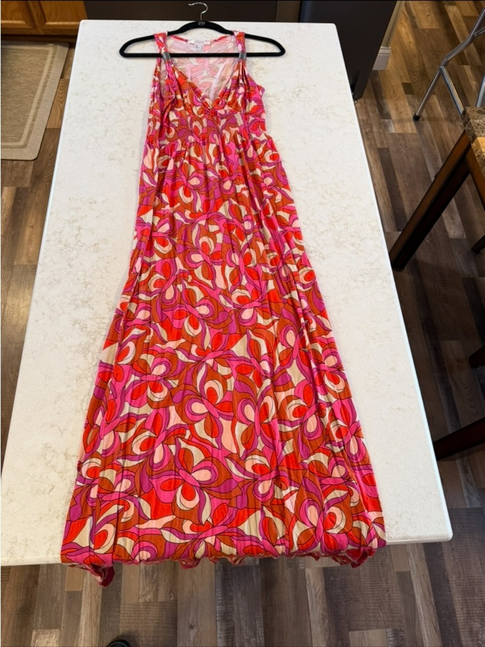 VENUS Pink Orange Floral Print Maxi Sundress - Picture 2 of 7